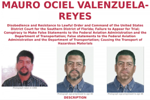 Mauro Ociel Valenzuela-Reyes wanted in connection with ValuJet Airline crash.