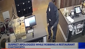 Alleged Apologizing Robber