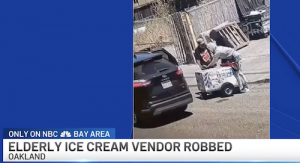 Ice cream man robbed by two men.