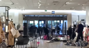 Alleged Macy's Mob Robbery in Sherman Oaks Caught on Camera, Credit KTLA 5