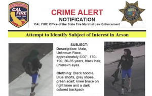 Alleged 10 Freeway Fire Arson Person of Interest Sought by Cal Fire