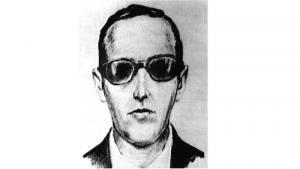 Sketch of wanted skyjacker D.B. Cooper sketch. Credit FBI