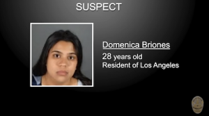 Suspect Dominica Briones. Credit LAPD