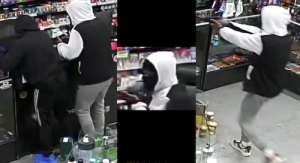 Suspects Wanted for Alleged Robbery of UH Smoke Shop Caught on Camera. Credit: HPD