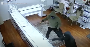 Geneva Jewelry Owner Chases Off Robbers with Gunfire Caught on Camera. Credit ABC7