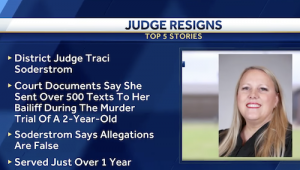 Oklahoma Judge Traci Soderstrom Resigns After Texting During Murder Trial. Credit: NBC News