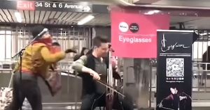 Subway Cellist Allegedly Attacked Caught on Camera