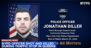 NYPD Officer Jonathan Diller Shot and Killed on Traffic Stop. Credit Eyewitness News 7NY