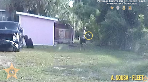 St. Petersburg Police Release Video of Officer Shooting Germaine Small Jr. Credit PCSO