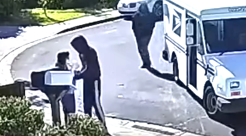 Dublin Postal Worker Robbed at Gunpoint Caught on Camera. Credit KTVU FOX 2 San Francisco