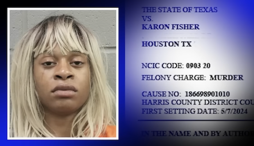 Suspect Karon Fisher. Credit ABC13 Houston