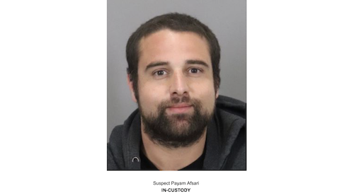 Payam Afsari Arrested for Alleged Bizarre Attack on Child Caught on Camera. Credit SJPD