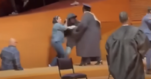 Brawl Breaks Out at Walt Disney Concert Hall Graduation Event. Credit FOX 11 Los Angeles