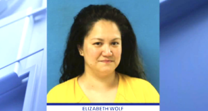 Suspect Elizabeth Wolf. Credit FOX 4 Dallas-Fort Worth