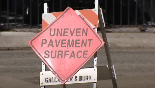 Street Paving Crew Abandons Job Because of Crime in Oakland. Credit KTVU