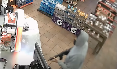 Man Armed With Rifle, Sledgehammer Wanted in Multiple Robberies Caught on Camera Man Armed With Rifle, Sledgehammer Wanted in Multiple Robberies Caught on Camera