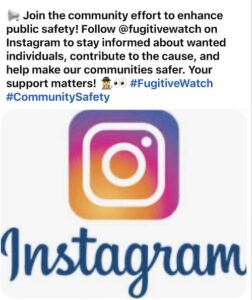 Join Fugitive Watch on Instagram for the Latest on Fugitives and Crime News