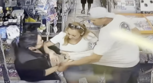 Alleged Violent Robbery of the Smile Market in San Jose Caught on Camera. Credit NBC Bay Area