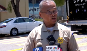 San Francisco Deputies Serving Eviction Are Shot at by Suspect. Credit NBC Bay Area News