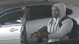 Robbery and Shootout at Shelby Center Chevron Station Caught on Camera. 