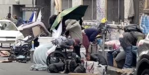 San Francisco Homeless Camp Sweeps in Action Caught on Camera. Credit KPIX 5 News