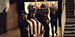 San Jose Community Service Officer Long Tham Pham Funeral Held. Credit NBC Bay Area