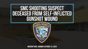 Santa Monica College Employee Shot, Shooting Suspect Shoots Self During Barricade with Police. Credit SMPD