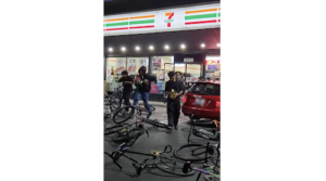 Flash Mob Suspects on Bicycles Targeting 7-11 Stores. Credit LAPD