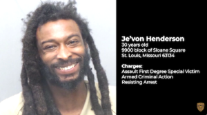 St. Louis County Police Release Video of Officers Shooting Je'von Henderson. Credit SLCPD