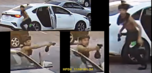 Alleged Carjacking Robbery of Food Delivery Driver on Sandpiper Driver Caught on Camera. Credit HPD