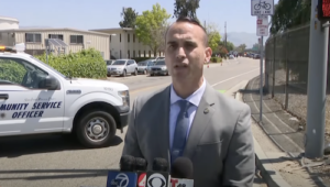 Concord Police Shooting with Bank Robbery Suspects in San Jose. Credit KPIX 5 News