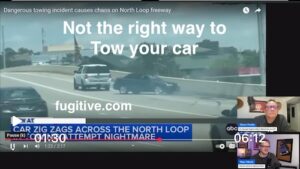 Watch How Not to Tow Your Car in Texas! Yikes! Credit FW