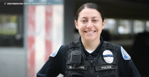 Former Westminster Police Officer Nicole Brown Charged for Allegedly Committing Workers’ Compensation Insurance Fraud. Credit Westminster Police Department.