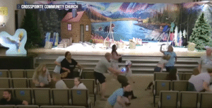 Active Shooter Killed at CrossPointe Community Church by Security. Credit NBC News