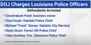 Several Louisiana Police Chiefs Arrested by Feds for Alleged Visa Fraud. Credit U.S. Attorney