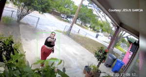 San Antonio Police Arrest Cynthia Deluna For Allegedly Shooting into a Home Caught on Camera. Credit KENS 5: Your San Antonio News Source