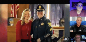 Medford Police Sergeant Allegedly Illegally Uses Handicap Placard. Credit MPD