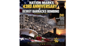 Nation Marks 43rd Anniversary of Beirut Barracks Bombing Attack. Credit FW